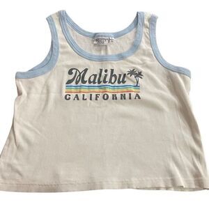 Mighty Fine 1XL Y2K inspired Malibu California tank top ribbed